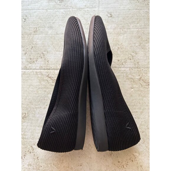 Vivaia Margot Womens Sz 39.5 Cloud Walker Slip On Square Toe Flats Black - Picture 6 of 7